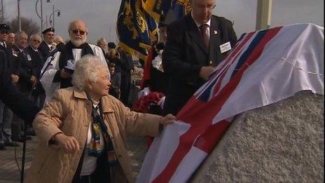 Mary Henry unveils monument