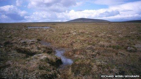 Peat land on Lewis