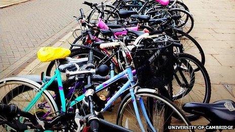 Bicycles in Cambridge