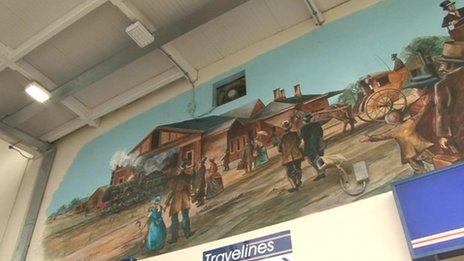 Mural at Banbury station