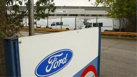 Ford factory in Southampton