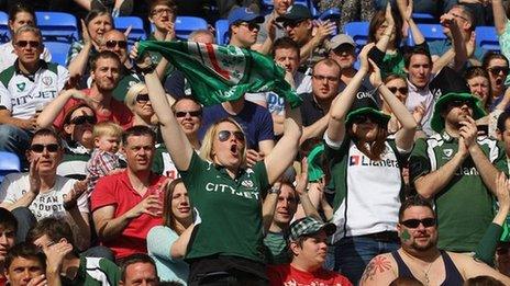 London Irish fans