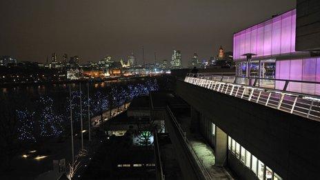 National Theatre at night