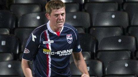 Ross County captain Richard Brittain