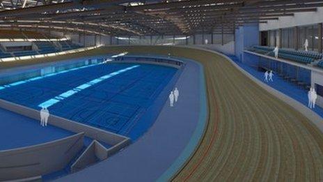 Artist's impression of Derby's new velodrome