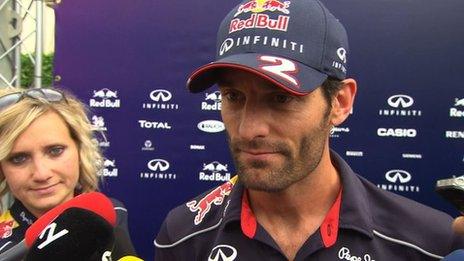 Red Bull's Mark Webber