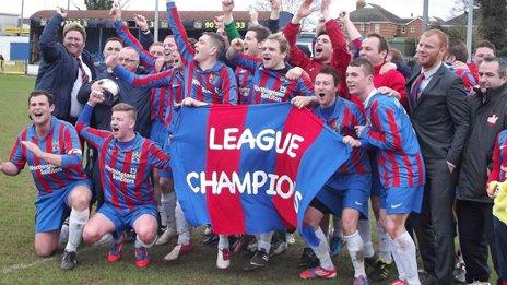 Ards celebrate promotion