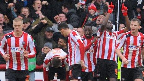 Brentford celebrate