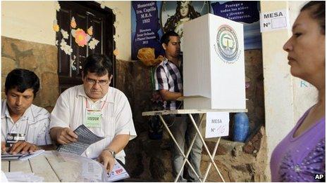 Paraguay citizens vote