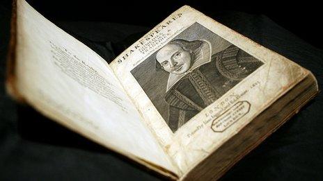 First folio of Shakespeare's plays