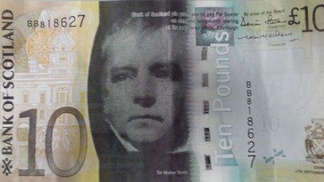 Sir Walter Scott appears on Bank of Scotland notes, thanks to his own campaign