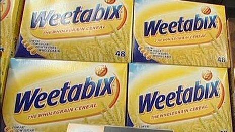 Weetabix boxes