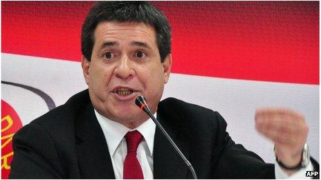 Paraguay president elect, Horacio Cartes