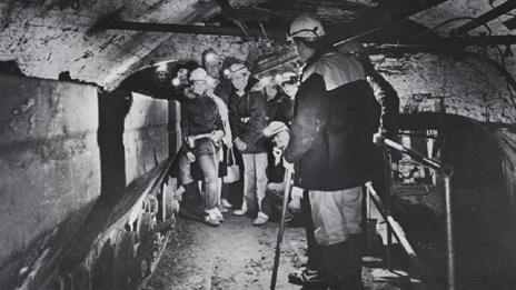 Visitors to Big Pit, 1983