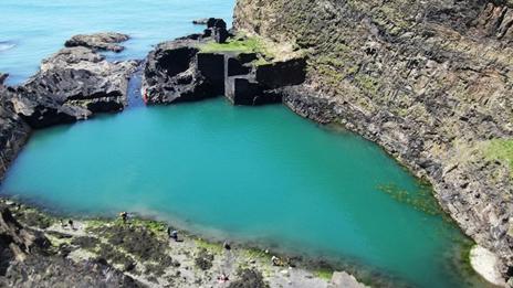 Blue Lagoon at Abereiddy in Pembrokeshire