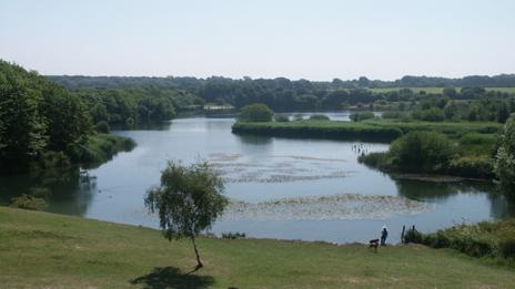 The west lake at Cosmeston Park