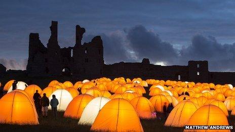 Peace Camp at Dunstanburgh Castle