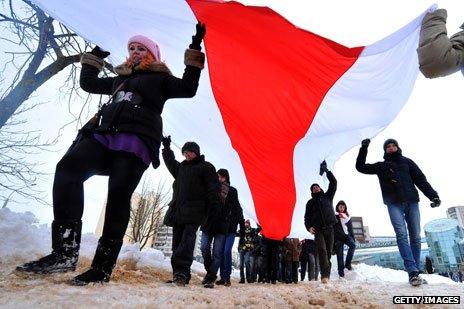 Anti-government protest in Belarus, March 2013