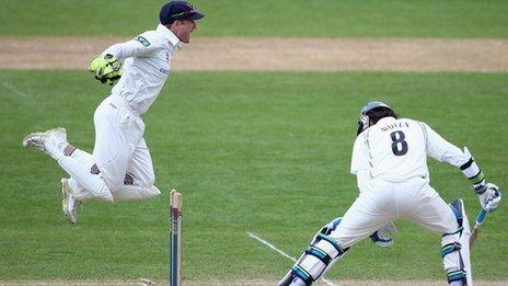 Moeen Ali plays on against Glamorgan at Cardiff