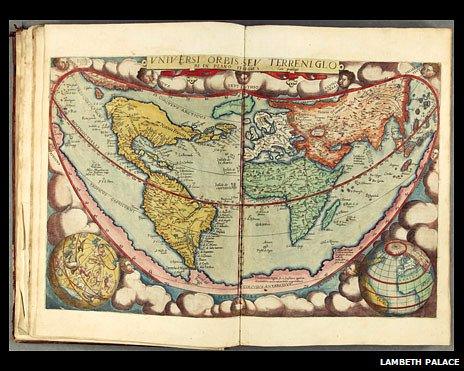 World map from: Daniel Cellarius, Speculum orbis terrarum (Antwerp, 1578)