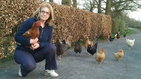 Agatha with her owner Melanie Brookes.