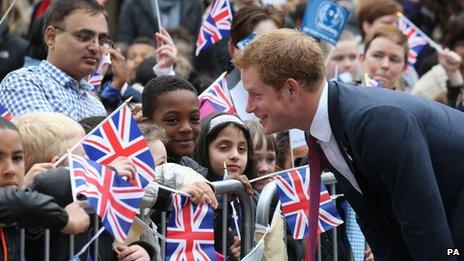 Prince Harry in Nottingham