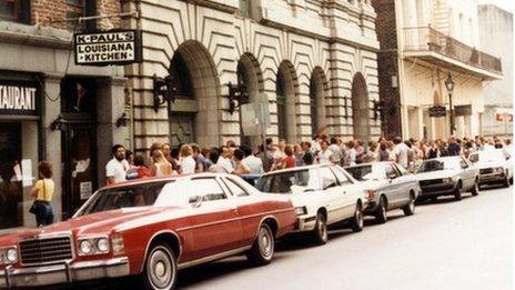 Line outside K-Paul's Louisiana Kitchen