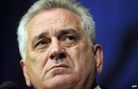 Serbian President Tomislav Nikolic (file image)