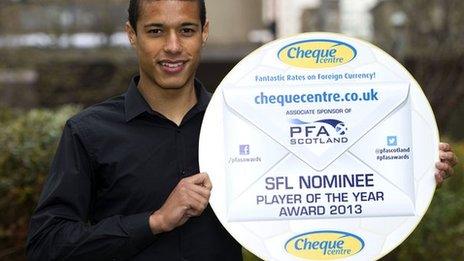 Falkirk striker Lyle Taylor