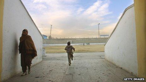 Kabul stadium where executions and amputations used to be held