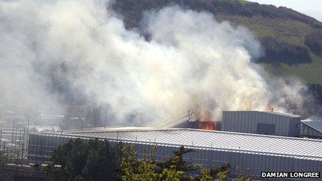 Fire at National Library