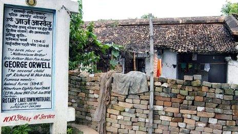 Orwell's birthplace, Bihar State, India