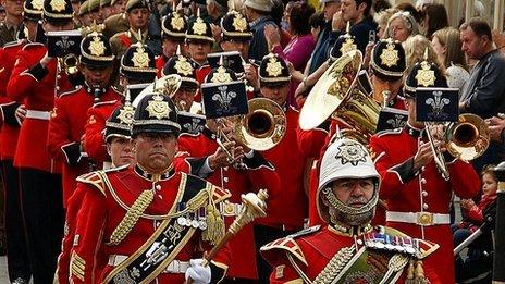 The parade through Cardigan