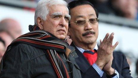 Sam Hammam with Vincent Tan