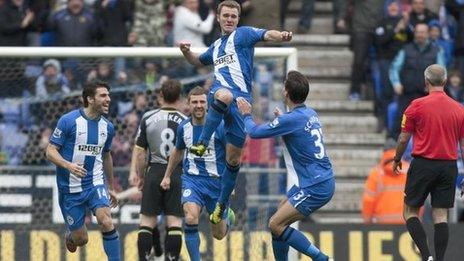 Callum McManaman scores for Wigan