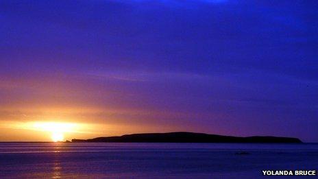 Foula sunrise / Pic: Yolanda Bruce