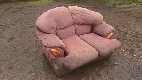 Sofa at Bellever Forest after the Diamond Jubilee rave