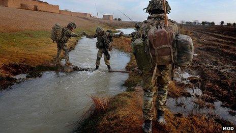 40 Commando, Dec 2012, on patrol in Nahr-e-Saraj district