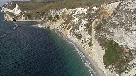 St Oswald's Bay before landslip