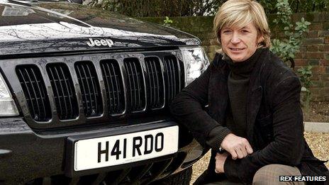 Celebrity hairdresser Nicky Clarke with a registration plate reading H41 RDO in 2006