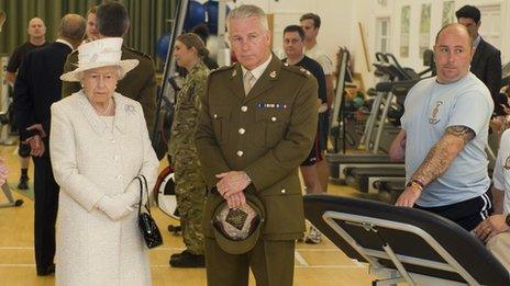 The Queen at Headley Court military rehabilitation centre