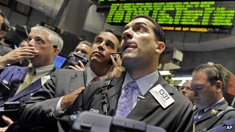 Traders in New York during the 2008 crash