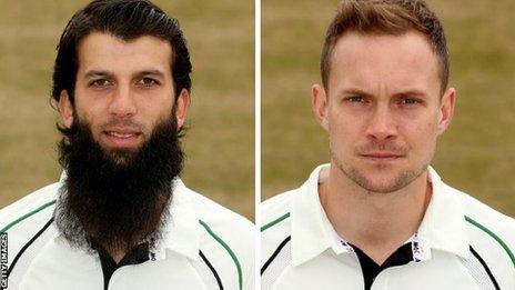 Moeen Ali and Gareth Andrew