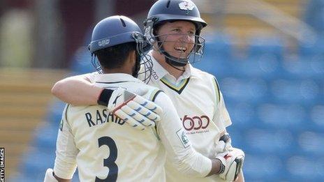 Adil Rashid and Gary Ballance