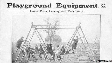 1920s advert for play equipment