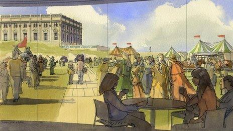 Artist's impression of redeveloped Nottingham Castle