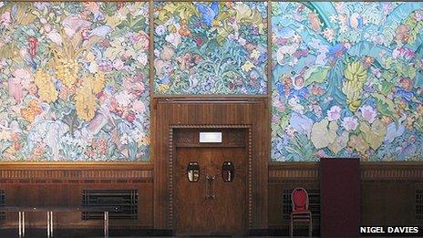 Panels by Sir Frank Brangwyn at Brangwyn Hall, Swansea