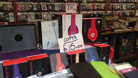 Fake headphones on sale for £15