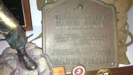 USMC plaque