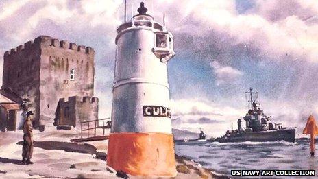 Culmore lighthouse Shepler painting